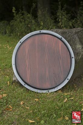 Round LARP Shield - Woodgrain - 20in